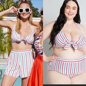 🥳SET Modcloth Barbie Bikini “the Americana”